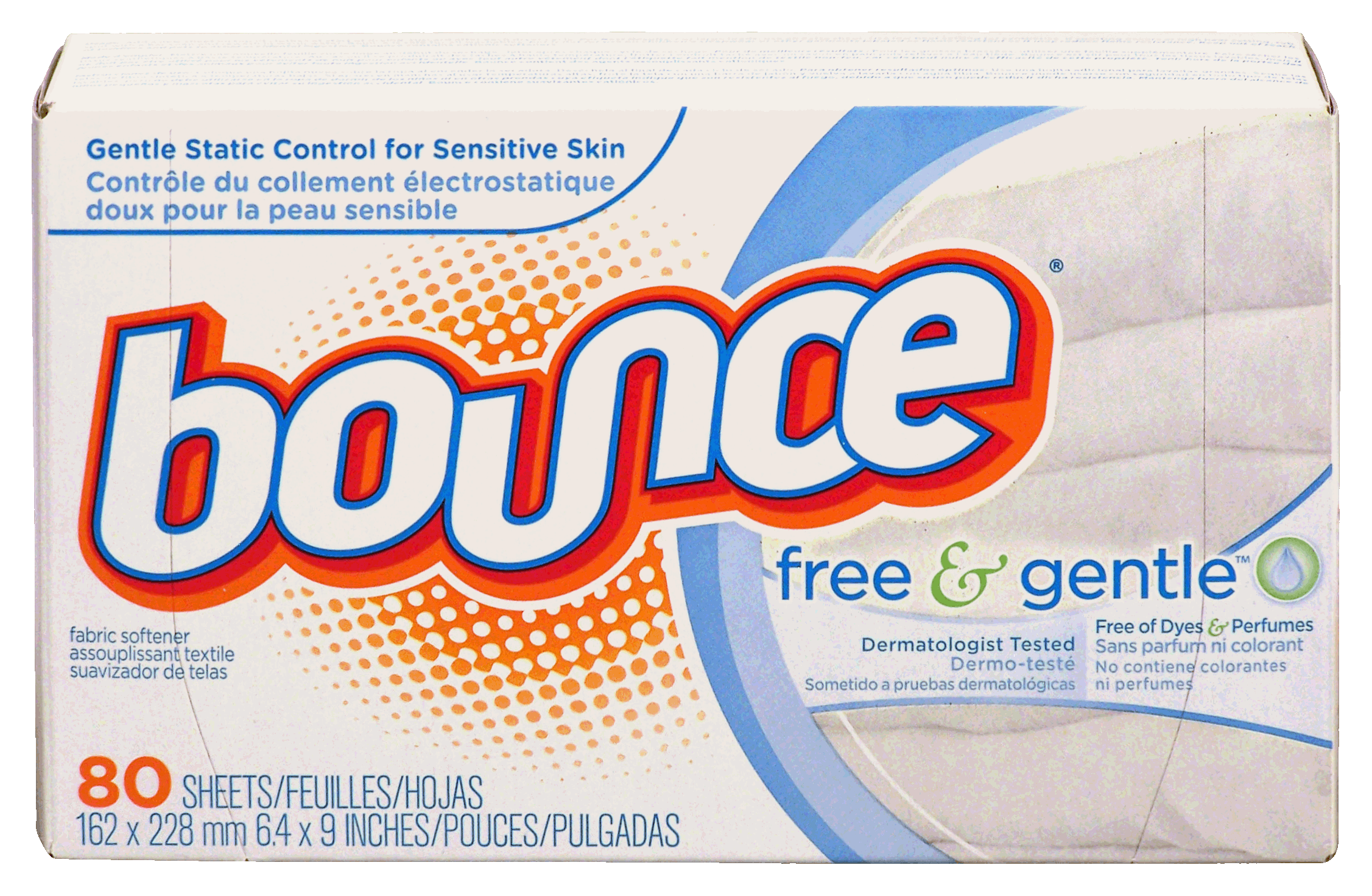 Bounce free & gentle fabric softener dryer sheets Full-Size Picture